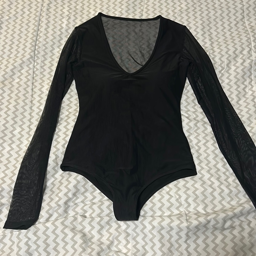 Klassy network mesh bodysuit